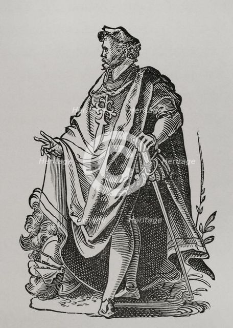 Knight of the Order of Santiago, 1585, (1877).  Creator: Unknown.