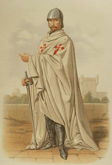 Knight of the Order of Santiago, in the early days of the institution, dressed in war dress, 1865. Creator: Unknown