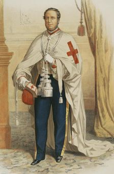 Knight of the Order of Saint Mary of Montesa and St. George of Alfama or Order of Montesa, 1865. Creator: Unknown