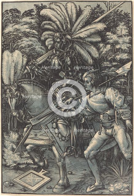 Knight and the Servant, c. 1518. Creator: Hans Wechtlin the Elder.