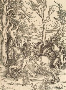 Knight and Lansquenet, c1497. Creator: Dürer, Albrecht (1471-1528)