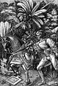 Knight and Squire early 16th century, (1929). Artist: Hans Wechtlin the Elder