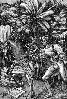 Knight and Squire early 16th century, (1929). Artist: Hans Wechtlin the Elder