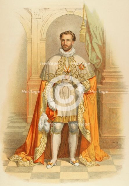 Knight Commander of the Royal Order of Isabella the Catholic, 1865.  Creator: Unknown.