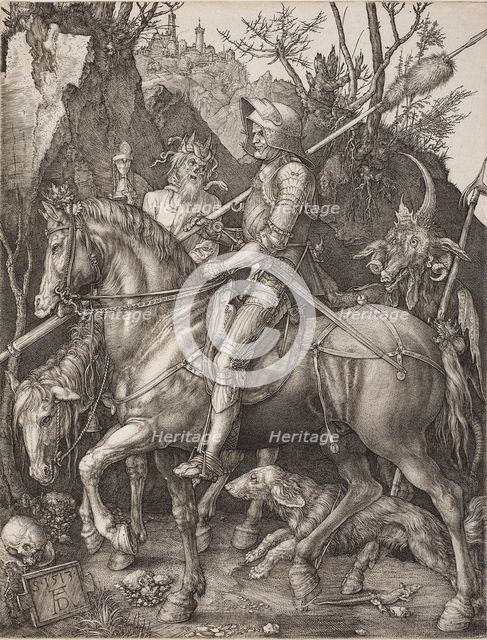 Knight, Death and the Devil. Artist: Dürer, Albrecht (1471-1528)