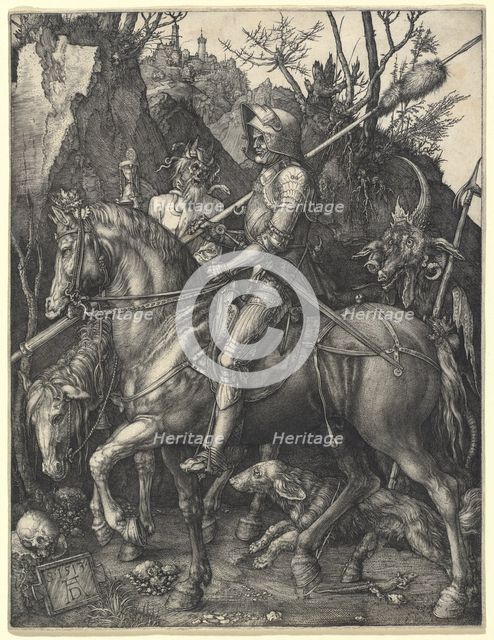 Knight, Death and Devil, 1513. Creator: Albrecht Durer.