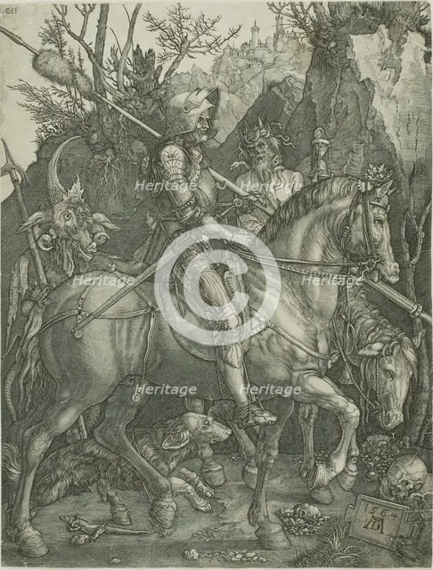 Knight, Death, and Devil, 1564. Creator: Jan Wierix.