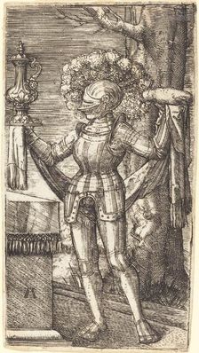 Knight in Armour with Bread and Wine, c. 1512/1515. Creator: Albrecht Altdorfer