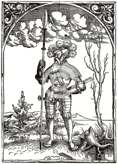 Knight in War Harness. Artist: Deckinger, Hieronymus (active 1562-1574)
