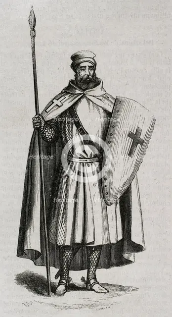 Knight Templar, Order of Solomon's Temple, 1852. Creator: Coderch.