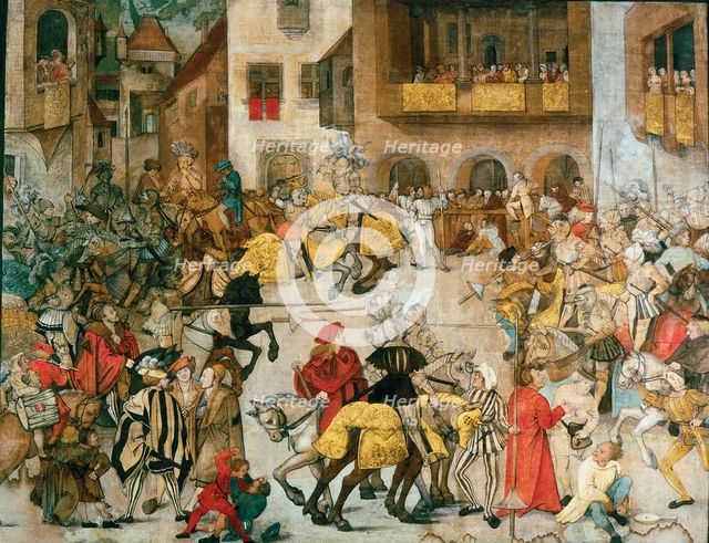 Knight Tournament, ca 1509-1510. Artist: Schäufelin, Hans (c. 1480/85-1540)
