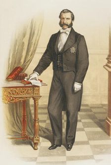 Knight wearing the insignia of the Grand Cross of the Royal and Distinguished Spanish Order..., 1865 Creator: Unknown