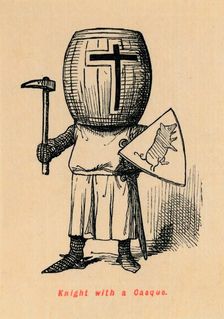 Knight with a Casque c1860, (c1860). Artist: John Leech