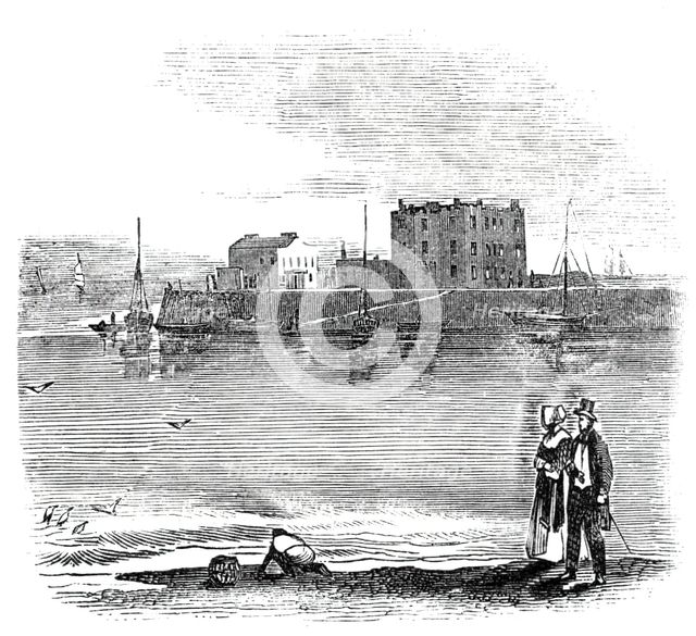 Knightstone Baths, Weston-super-Mare, 1844. Creator: Unknown.