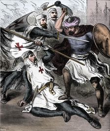 Knights Templar on the Field of Battle, c1910