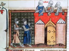 Knights Templar before Jerusalem, c1099, (14th century)