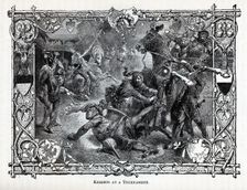 Knights at a Tournament, 1881. Artist: Vogel, Hermann (1854-1921)