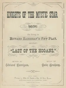 Knights of the mystic star, 1891. Creator: Unknown