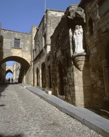 Knights St, Rhodes , Greece, 2019. Creator: Ethel Davies