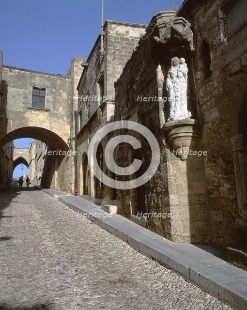 Knights St, Rhodes , Greece, 2019. Creator: Ethel Davies.