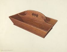 Knife and Fork Holder, c. 1937. Creator: Wellington Blewett