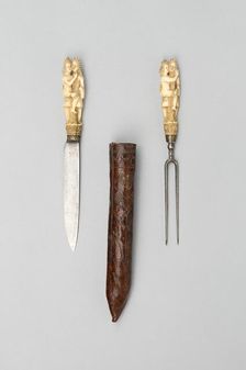 Knife and Fork with Sheath, Europe, late 17th century. Creator: Unknown