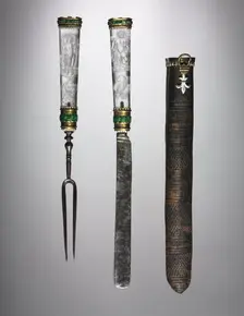 Knife and Fork with Sheath Set, late 1500s. Creator: Unknown