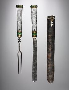 Knife and Fork with Sheath Set, late 1500s. Creator: Unknown