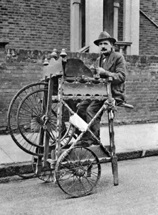 Knife and scissors grinder, London, 1926-1927. Artist: McLeish
