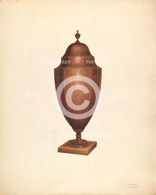 Knife and Spoon Box, c. 1938. Creators: Arsen Maralian, Ernest Busenbark.