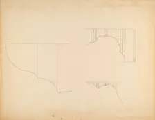 Knife and Spoon Box - Line Drawing, c. 1940. Creator: Isidore Sovensky