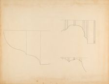 Knife and Spoon Box - Line Drawing, c. 1940. Creator: Isidore Sovensky
