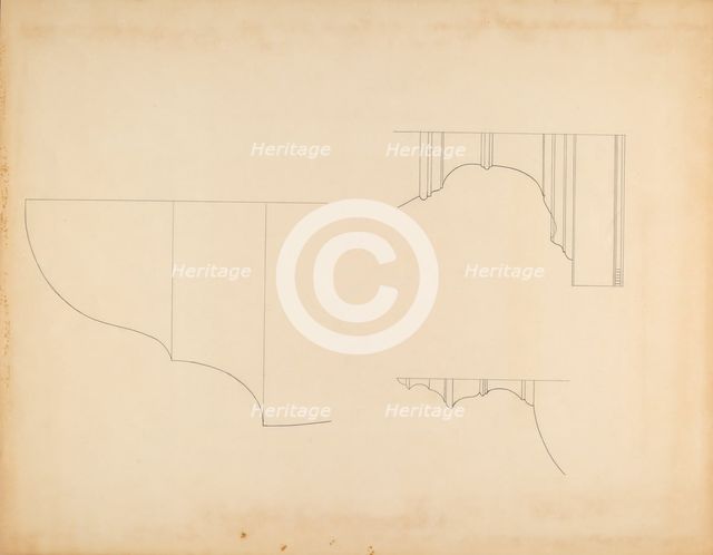 Knife and Spoon Box - Line Drawing, c. 1940. Creator: Isidore Sovensky.
