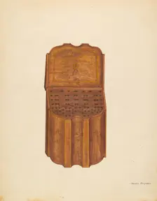Knife Box - Mahogany, c. 1936. Creator: Henry Meyers