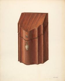 Knife Box, c. 1940. Creator: Harry Eisman