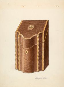 Knife Box, c. 1937. Creator: Eugene Croe