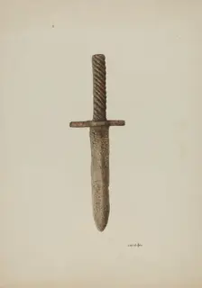Knife, c. 1939. Creator: Cornelius Christoffels