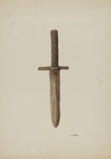 Knife, c. 1939. Creator: Cornelius Christoffels