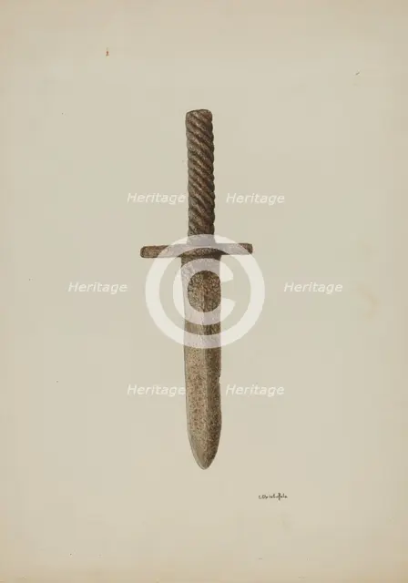 Knife, c. 1939. Creator: Cornelius Christoffels.