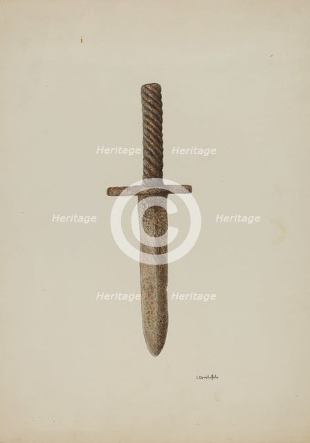 Knife, c. 1939. Creator: Cornelius Christoffels.