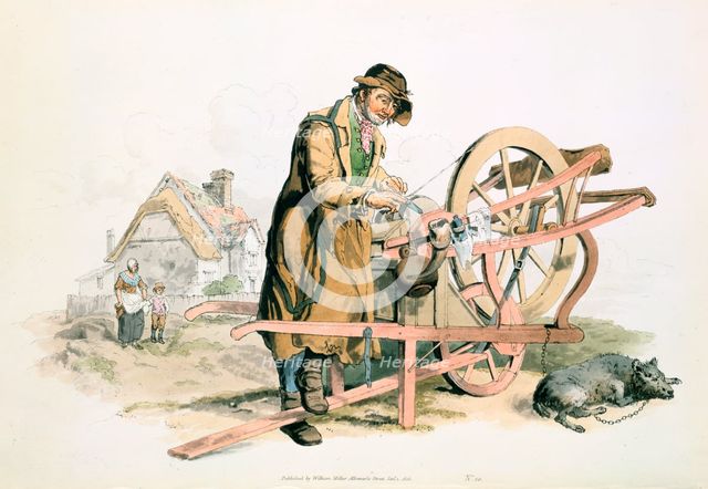 Knife grinder, 1808. Creator: William Henry Pyne.