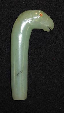 Knife Hilt with Horse-Head Pommel, , 18th century. Creator: Unknown