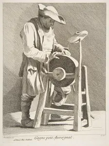 Knife Sharpener, 1742. Creator: Caylus, Anne-Claude-Philippe de