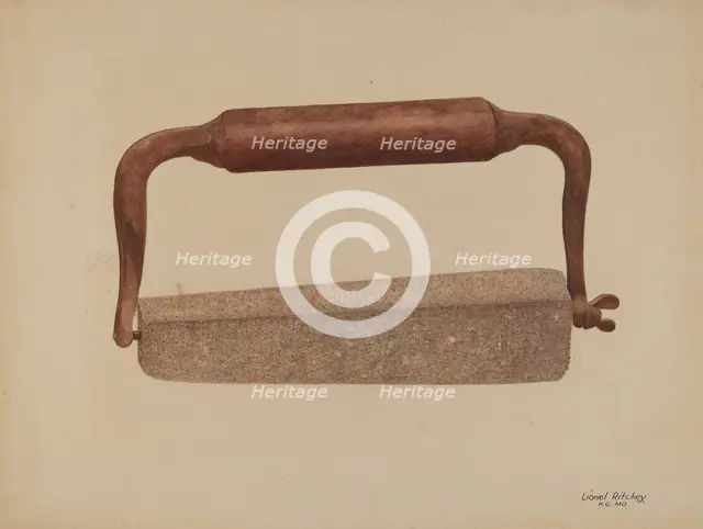 Knife Sharpener, c. 1939. Creator: Lionel Ritchey.