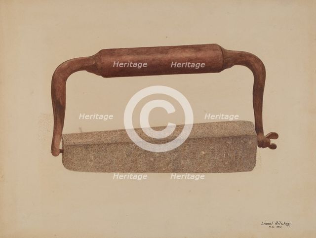 Knife Sharpener, c. 1939. Creator: Lionel Ritchey.