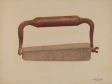 Knife Sharpener, c. 1939. Creator: Lionel Ritchey
