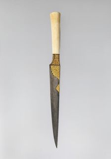 Knife with an Ivory Handle and Qur'anic Inscriptions, Iran, early 19th century. Creator: Unknown