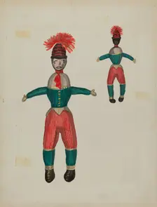 Knitted Doll "Duke", c. 1937. Creator: Verna Tallman