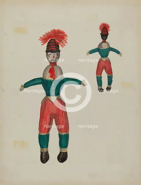 Knitted Doll "Duke", c. 1937. Creator: Verna Tallman.