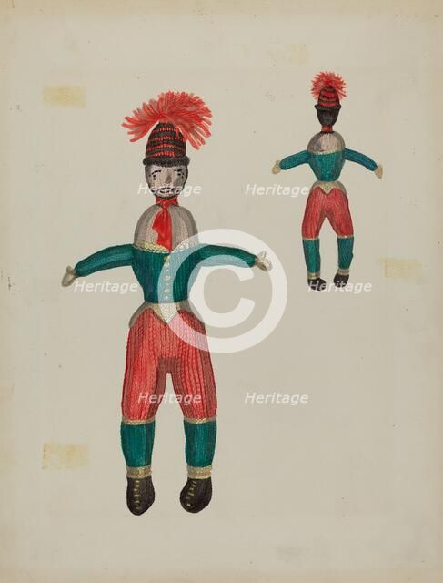 Knitted Doll "Duke", c. 1937. Creator: Verna Tallman.